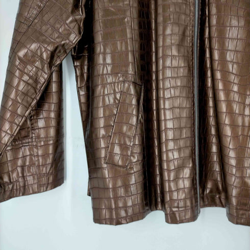 シュープ Shoop APORIA JACKET クロコ型押し ジップアップジャケット メンズ