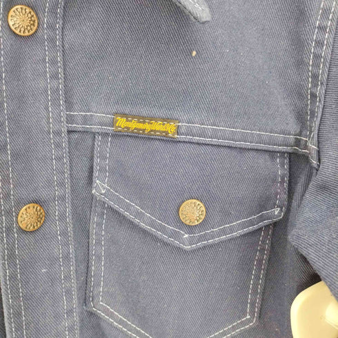 モンゴメリーワード MONTGOMERY WARD 70S 三角タグ スナップボタン ダブルポケット デニム ワーク シャツ ジャケット メンズ