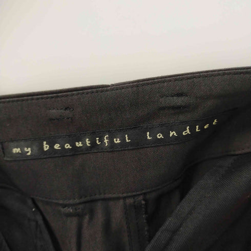 マイビューティフルランドレット my beautiful landlet GABERDINE TUCK PANTS メンズ 2
