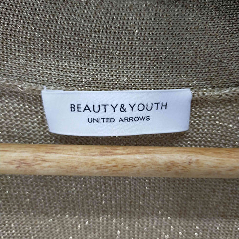 ビューティーアンドユースユナイテッドアローズ BEAUTY & YOUTH UNITED ARROWS ラメショートVネックカーディガン レディース