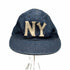 IDEAL CAP COPNY NY ロゴ 6パネル デニム キャップ メンズ