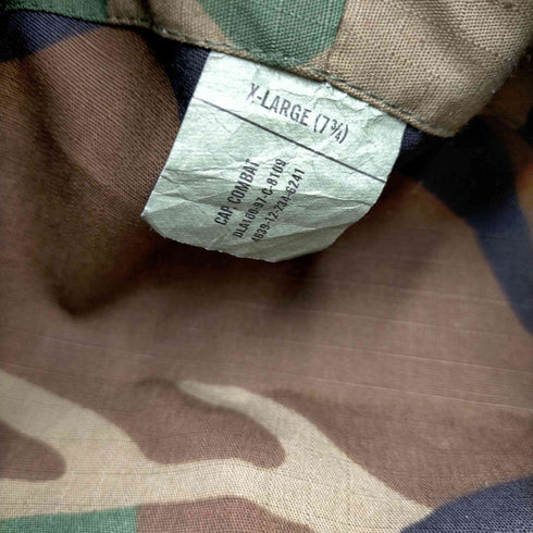 ユーエスアーミー US ARMY 90S CAP COMBAT ウッドランドカモ コンバットキャップ メンズ X-LARGE