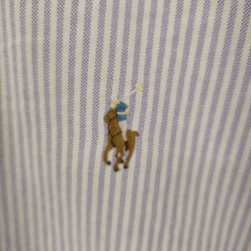 ラルフローレン RALPH LAUREN CUSTOM FIT ポニー刺繍 ストライプBDシャツ メンズ 15 32/33