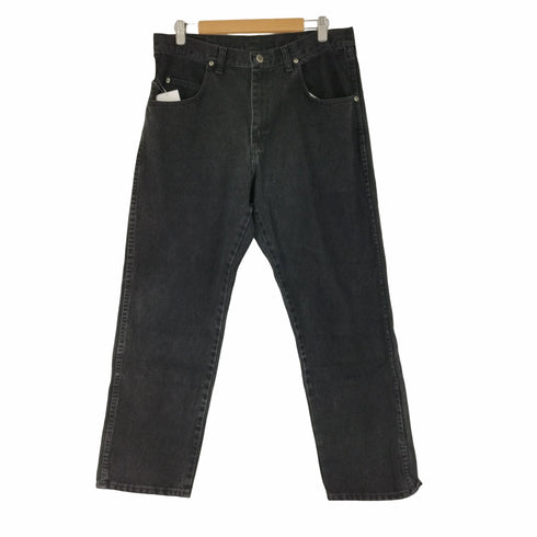 ラングラー Wrangler メキシコ製 ブラックデニムパンツ メンズ 35/30