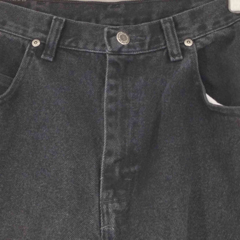 ラングラー Wrangler メキシコ製 ブラックデニムパンツ メンズ 35/30