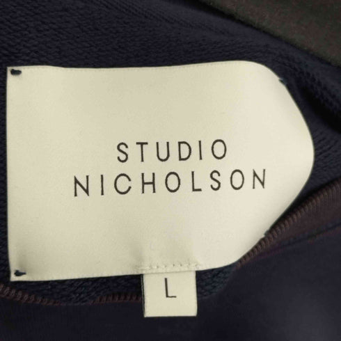 スタジオニコルソン STUDIO NICHOLSON oopback Cotton-Jersey Sweatshirt クルーネックスウェット メンズ import:L