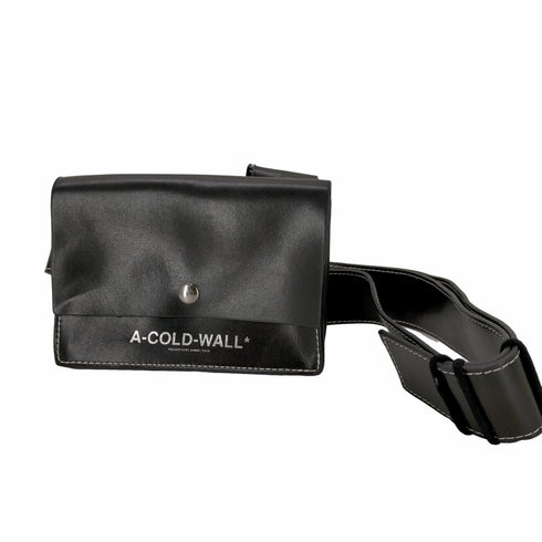 アコールドウォール A-COLD-WALL ロゴ レザー ショルダーバッグ メンズ