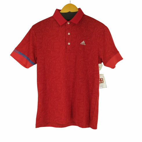 アディダス adidas S/S 総柄ポロシャツ メンズ import:M