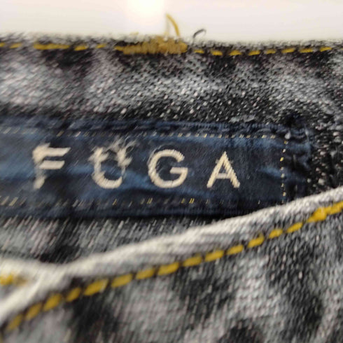 フーガ FUGA Y2K ダメージ加工 ブラックデニムパンツ メンズ
