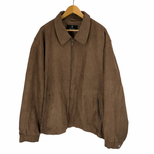フルギ GARY PLAYER フェイクスエード ジップアップブルゾン メンズ 4XL
