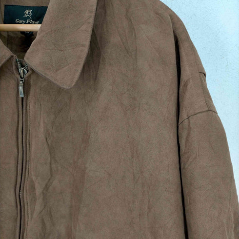 フルギ GARY PLAYER フェイクスエード ジップアップブルゾン メンズ 4XL