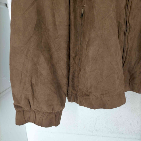 フルギ GARY PLAYER フェイクスエード ジップアップブルゾン メンズ 4XL