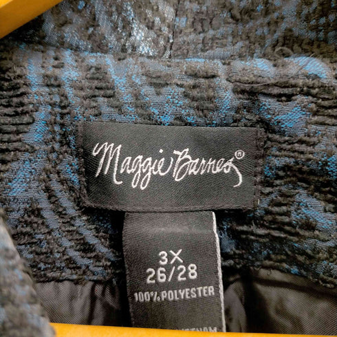 maggie barres ペイズリー柄バンドカラージャケット メンズ 3X
