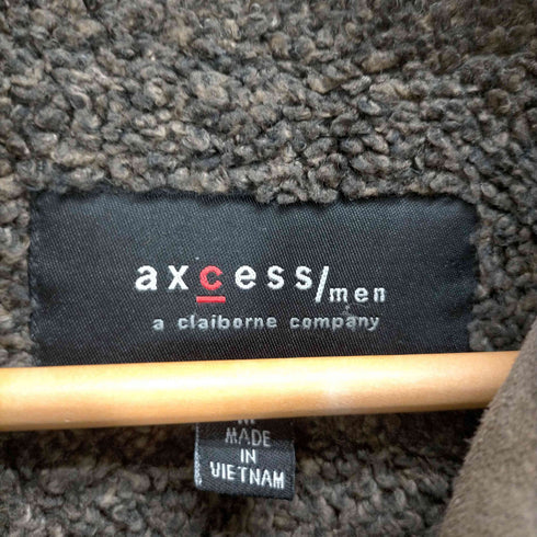 アクセス AXCESS 裏地ボア フェイクスエードジップアップジャケット メンズ import:M