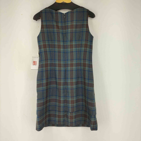 ヨークランド YORKLAND ノースリーブチェックワンピース レディース 11AR