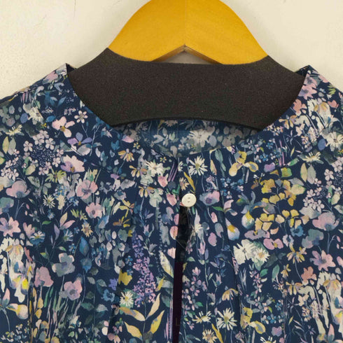 パークス PARKES 花柄 ノーカラーブラウス レディース JPN:M