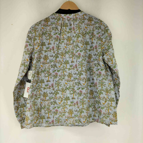 パークス PARKES 花柄 ノーカラーブラウス レディース JPN:M
