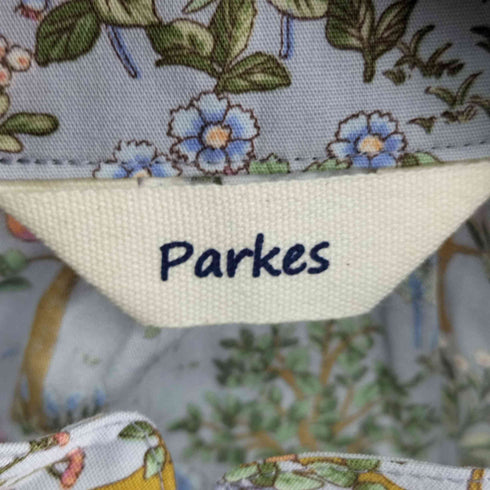 パークス PARKES 花柄 ノーカラーブラウス レディース JPN:M