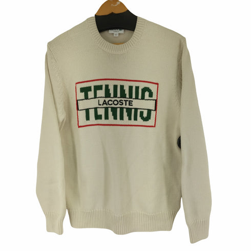 ラコステ LACOSTE 23AW CLASSIC FIT テニス ニットセーター ホワイト - R1T メンズ JPN:L