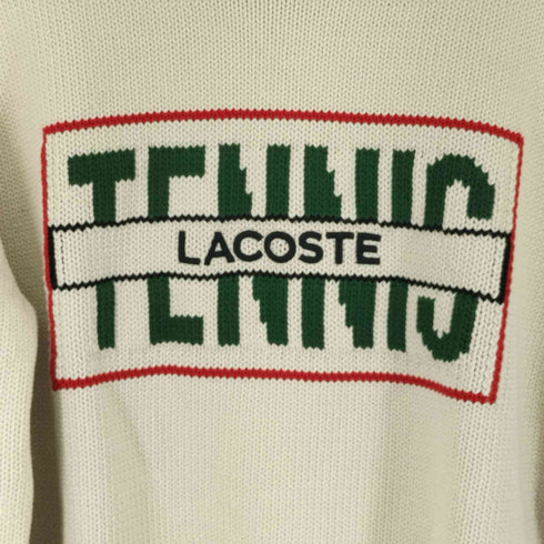 ラコステ LACOSTE 23AW CLASSIC FIT テニス ニットセーター ホワイト - R1T メンズ JPN:L