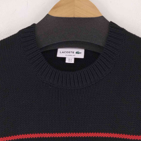 ラコステ LACOSTE 23AW CLASSIC FIT テニス ニットセーター ブラック - KBR メンズ JPN:S