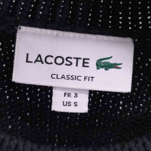 ラコステ LACOSTE 23AW CLASSIC FIT テニス ニットセーター ブラック - KBR メンズ JPN:S