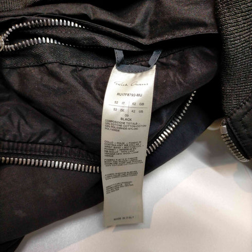 リックオウエンス RICK OWENS 17AW MA-1 フライトボンバージャケット メンズ 42