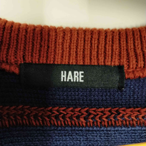 ハレ HARE クラッシュニットブルゾン メンズ FREE