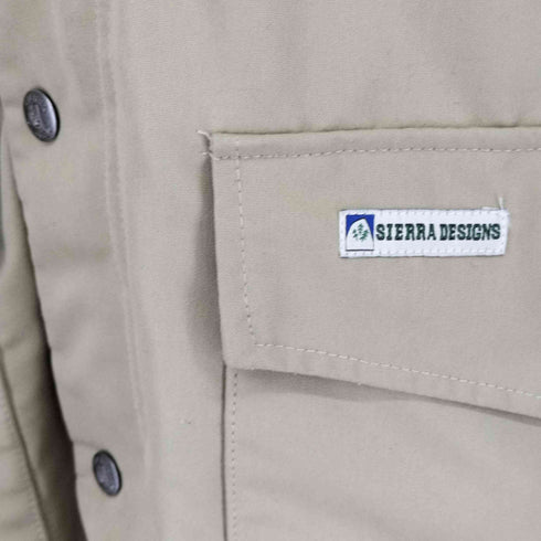 シェラデザイン SIERRA DESIGNS RENU マウンテンフード 中綿ジャケット BEIGE(02) メンズ JPN:M