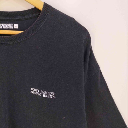 フォーティーパーセントアゲインストライツ FPAR FORTY PERCENT AGAINST RIGHTS 両面プリント クルーネックTシャツ メンズ JPN:XL