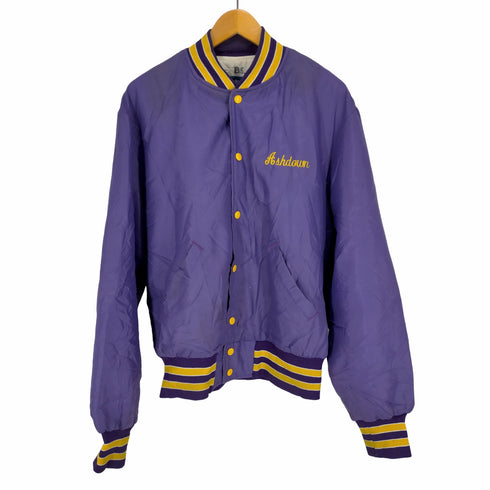 ホロウェイ HOLLOWAY 70~80s USA製 カレッジロゴ チームカラースタジャン メンズ import:L