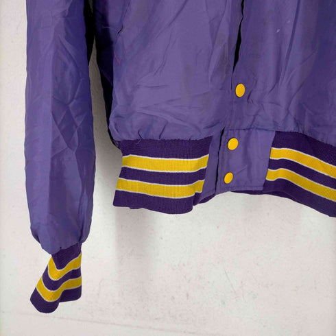 ホロウェイ HOLLOWAY 70~80s USA製 カレッジロゴ チームカラースタジャン メンズ import:L
