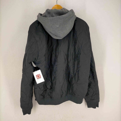 ザラ ZARA キルティングフーディーMA-1ジャケット メンズ JPN:XL