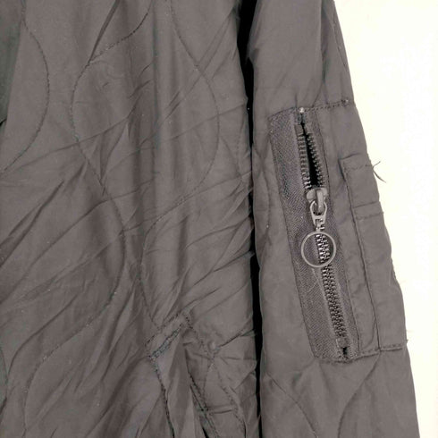 ザラ ZARA キルティングフーディーMA-1ジャケット メンズ JPN:XL