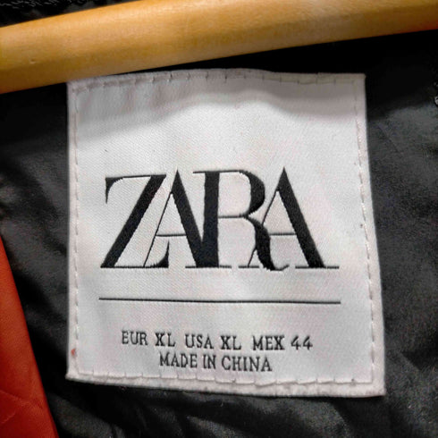 ザラ ZARA キルティングフーディーMA-1ジャケット メンズ JPN:XL