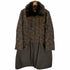 ville dazur フォックスファー 花柄ダブルジップコート レディース JPN:44