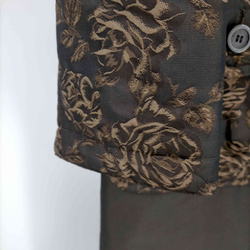 ville dazur フォックスファー 花柄ダブルジップコート レディース JPN:44