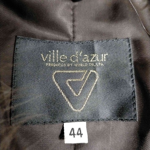 ville dazur フォックスファー 花柄ダブルジップコート レディース JPN:44