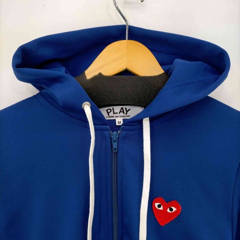 プレイコムデギャルソン PLAY COMME des GARCONS AD2016 ロゴパッチ ジップアップパーカー レディース JPN:M