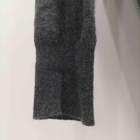 アレキサンダーマックイーン Alexander McQueen 刺繍ロゴ アンゴラ混 カーディガン メンズ JPN:S