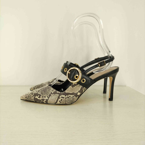 チャールズキース CHARLES & KEITH グロメット スリングバックパンプス レディース 37