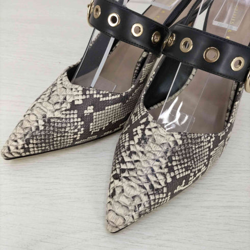 チャールズキース CHARLES & KEITH グロメット スリングバックパンプス レディース 37