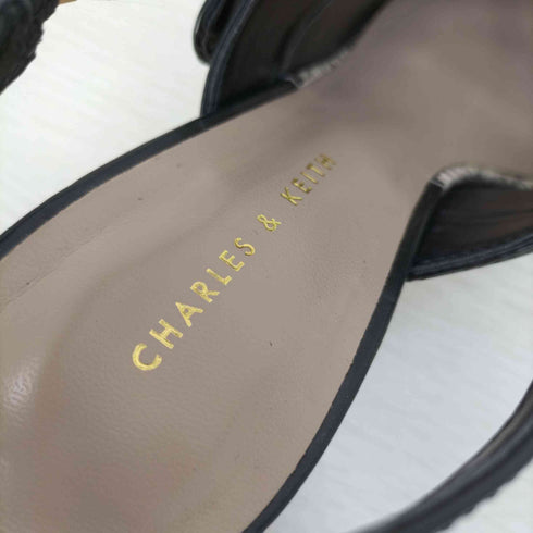 チャールズキース CHARLES & KEITH グロメット スリングバックパンプス レディース 37