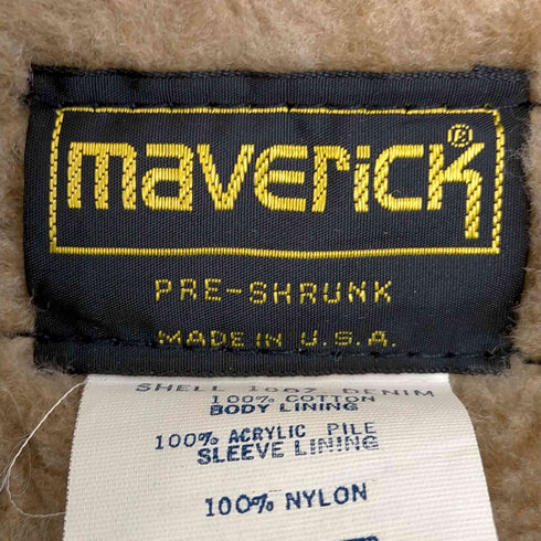 マーベリック MAVERICK 70s USA製 ボアデニムジャケット メンズ 42