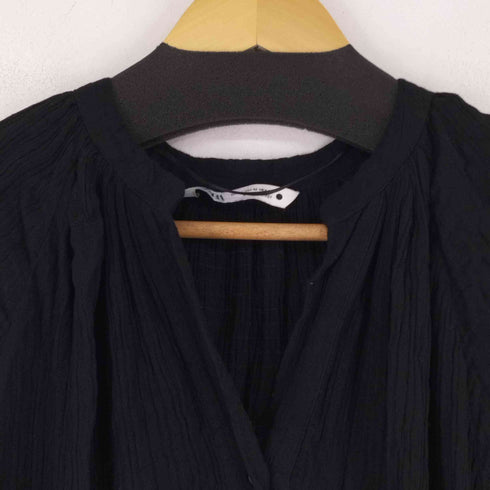 ザラ ZARA LONG VOLUMINOUS DRESS ボリュームスリーブワンピース レディース US M