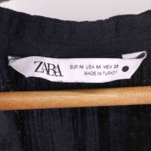 ザラ ZARA LONG VOLUMINOUS DRESS ボリュームスリーブワンピース レディース US M