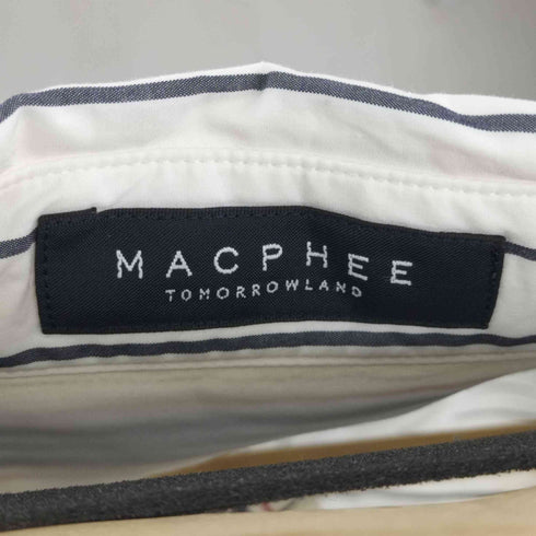 トゥモローランドマカフィー tomorrowland macphee サイドリボン ストライプ L/Sシャツ レディース 36
