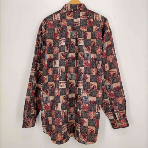 エニーチェ enyce オーバーサイズ 総柄シャツ メンズ import:L