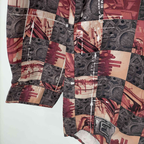 エニーチェ enyce オーバーサイズ 総柄シャツ メンズ import:L