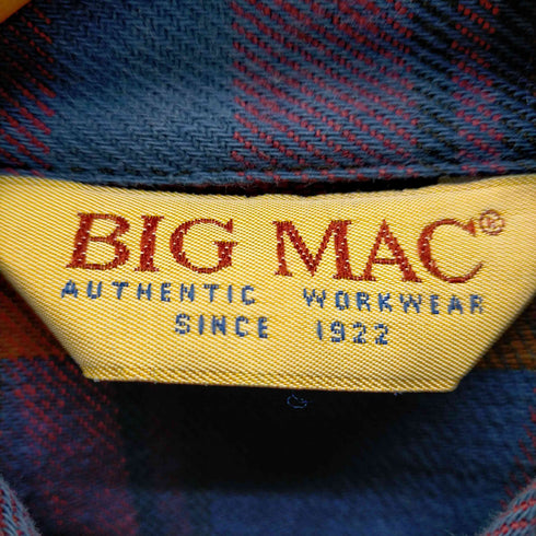 ビックマック BICMAC L/S チェック柄ネルシャツ メンズ JPN:L